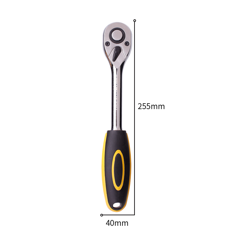 得力工具 DL2521 12.5mm系列快速脱落棘轮扳手(银)-12.5MM - 得力
