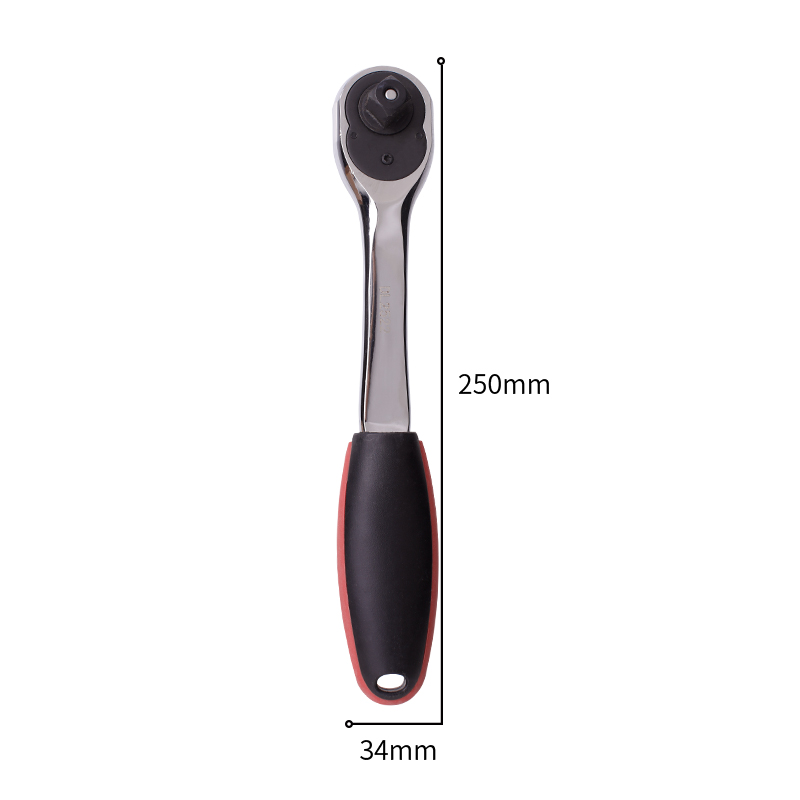 得力工具 DL2522 12.5mm系列快速脱落曲柄棘轮扳手(银)-12.5MM - 得力