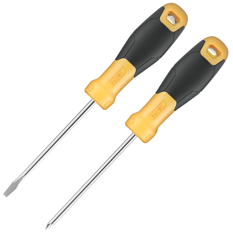 得力工具 DL260002 螺丝批套装2件套SUP11(黄)-2件套 - 得力