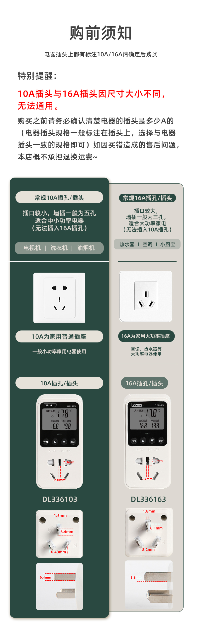 得力工具 DL336103 温控器磁性(白)-10A-2米磁性探头