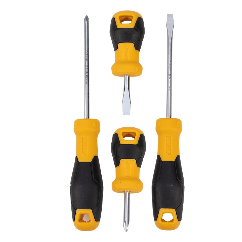 得力工具 DL3501 螺丝批套装4件套SUP11(黄)-4件套 - 得力