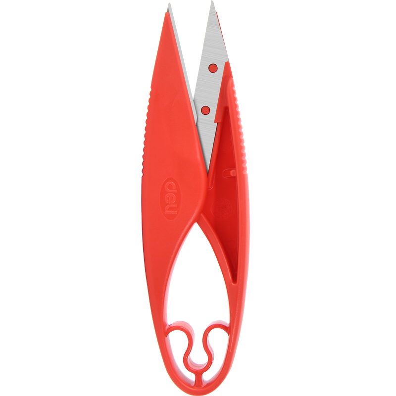得力工具 双刃纱剪可换刀片(红)