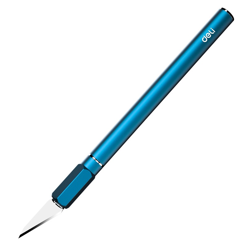 得力工具 重型雕刻刀盒装尾部带磁性(蓝)