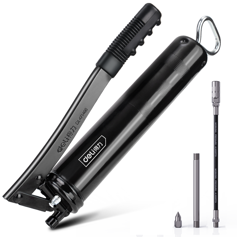 得力工具 黑金刚黄油枪(黑)