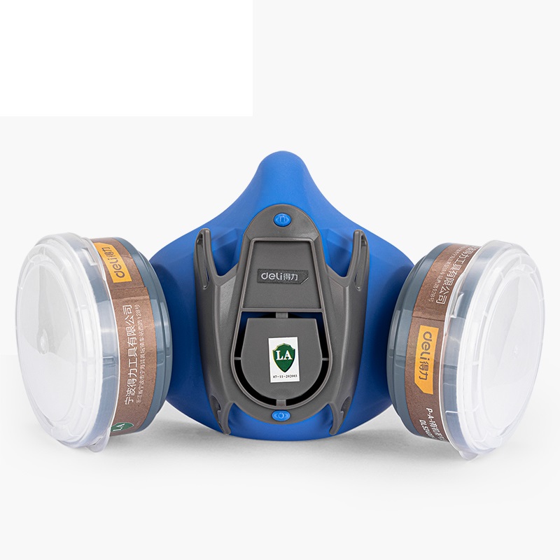 得力工具 DL524002 防毒面罩(蓝)-P-A-1双盒 - 得力