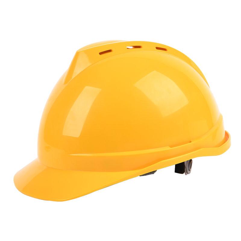 得力工具 DL525001 ABS安全帽旋钮式(黄)-51-62cm