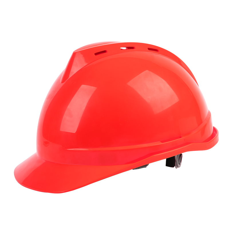 得力工具 DL525003 ABS安全帽旋钮式(红)-51-62cm