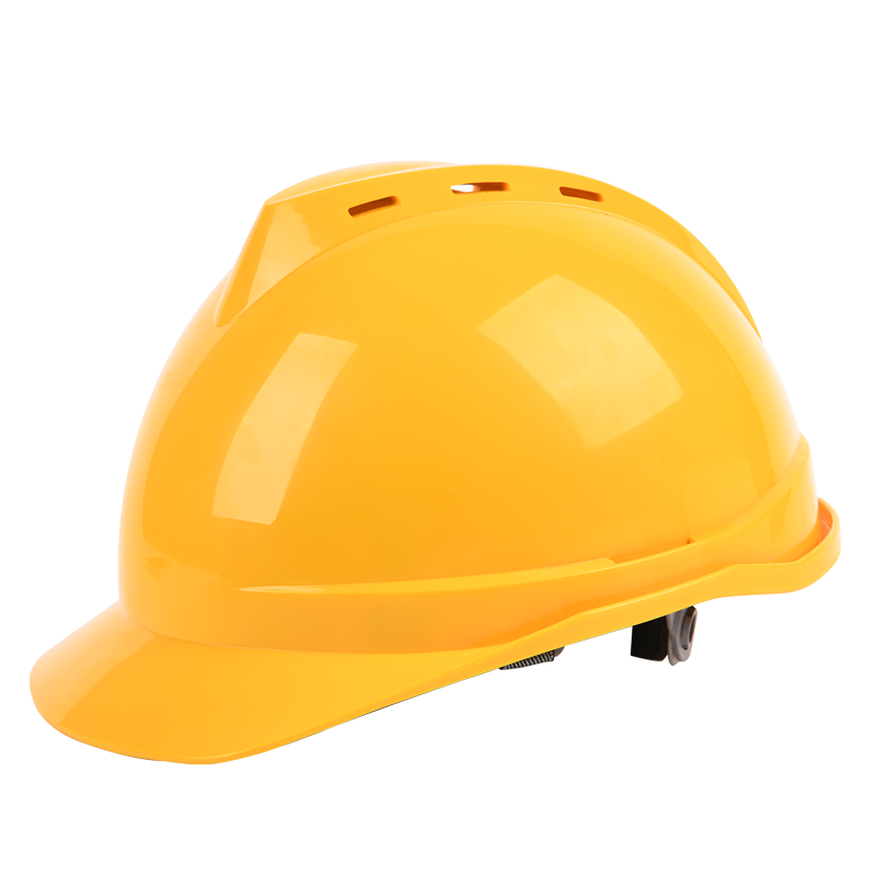 得力工具 DL525021 PE安全帽卡扣式(黄)-51-62cm
