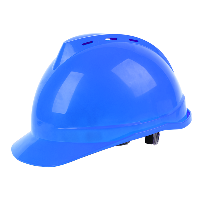 得力工具 DL525022 PE安全帽卡扣式(蓝)-51-62cm