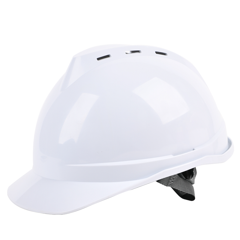 得力工具 DL525024 PE安全帽卡扣式(白)-51-62cm