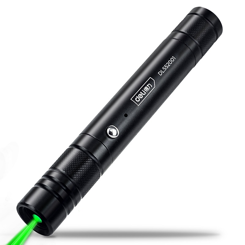 得力工具 绿光USB直充激光笔(黑)