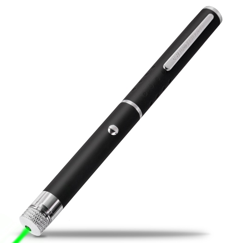 得力工具 绿光干电激光笔(黑)