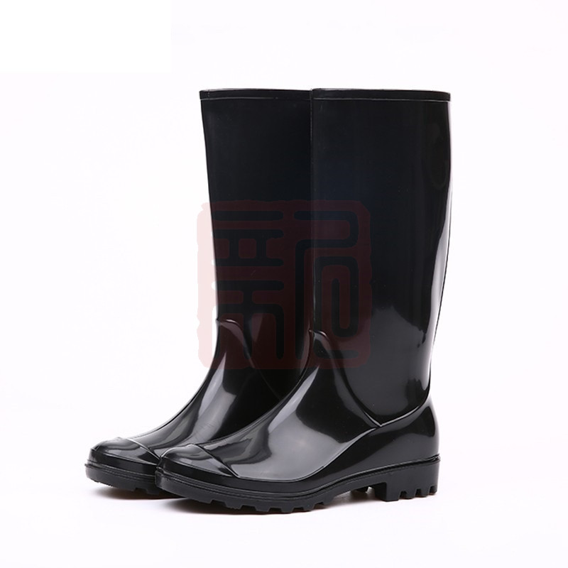 安赛瑞 300072高筒PVC塑胶雨鞋 防水防滑耐磨户外劳保套鞋 36 - 安赛瑞