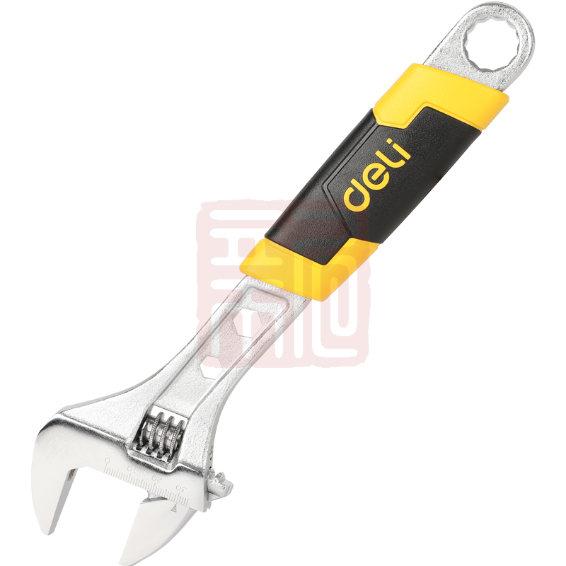 得力工具 DL30106 塑柄活扳手(银)-6寸 - 得力