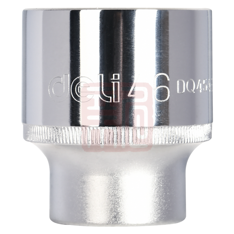 得力工具 DQ4519 (终保)19mm系列十二角重型套筒(银)-19mm - 得力