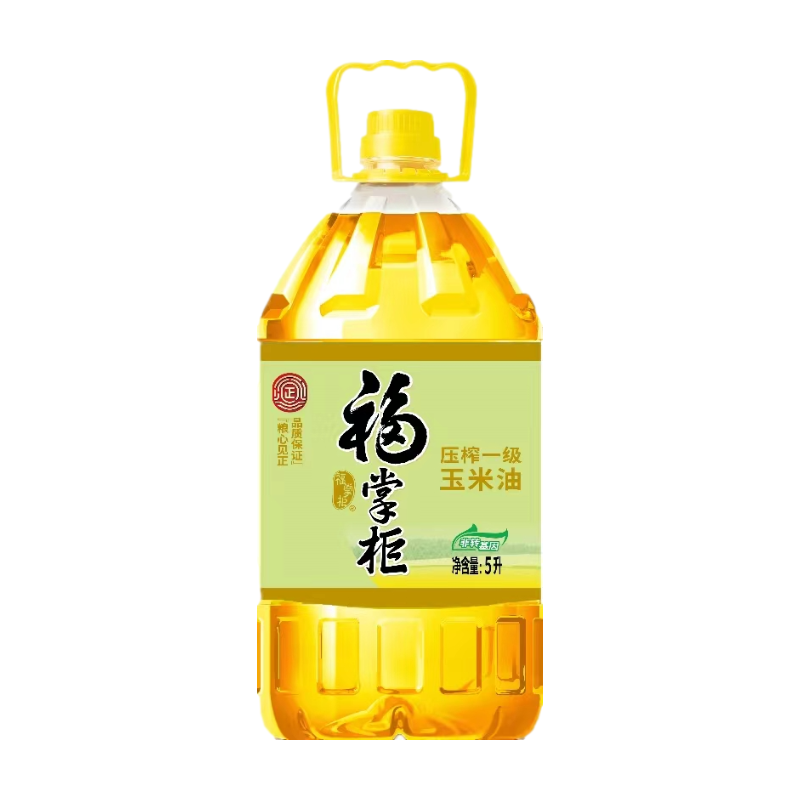 中粮 福掌柜非转基因压榨一级玉米油-5L