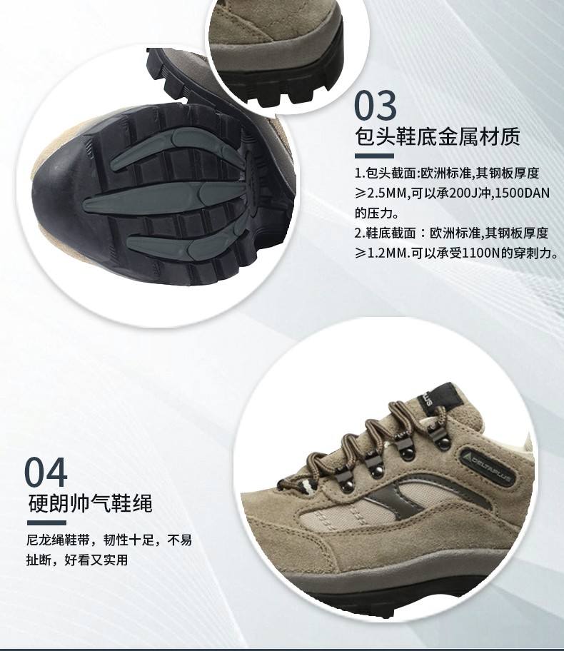代尔塔 301305 PERTUIS S1P HRO 耐高温250℃安全鞋-36
