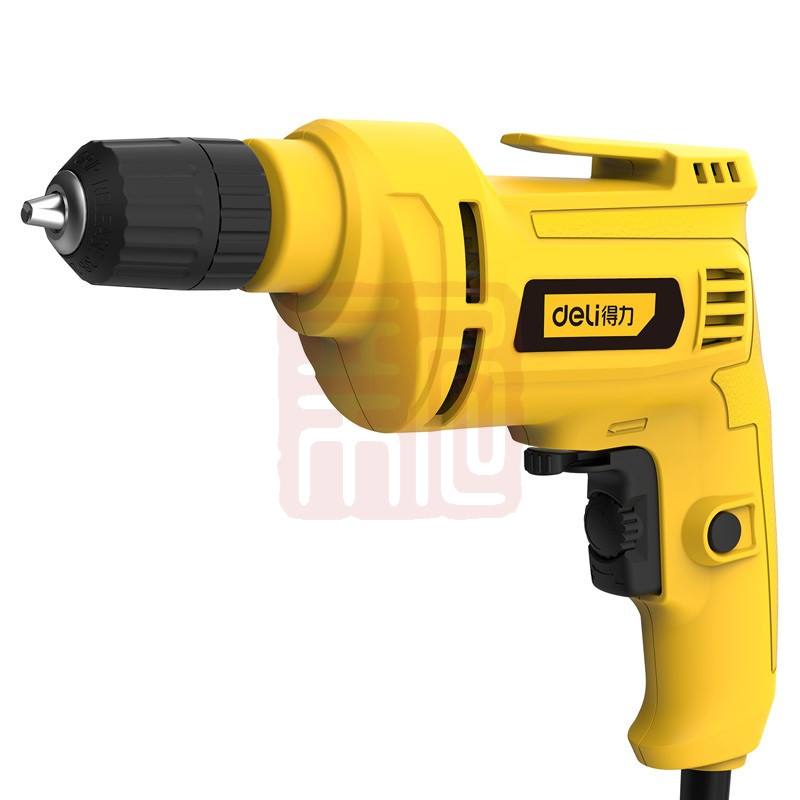 得力工具 DL601500 交流电钻(黄)-500W/φ10