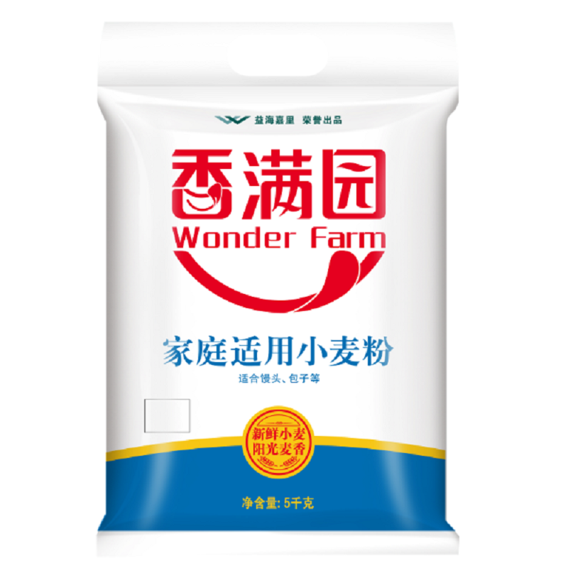 香满园 家庭适用小麦粉 5kg