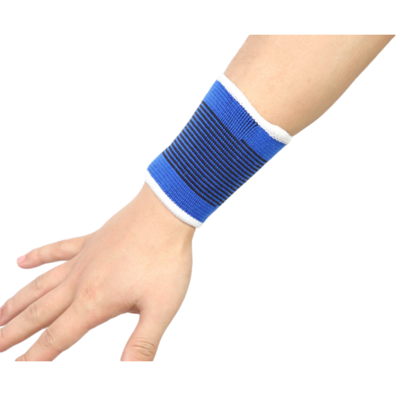 敏辰 篮球排球涤棉针织运动蓝色护腕 运动护具护手腕