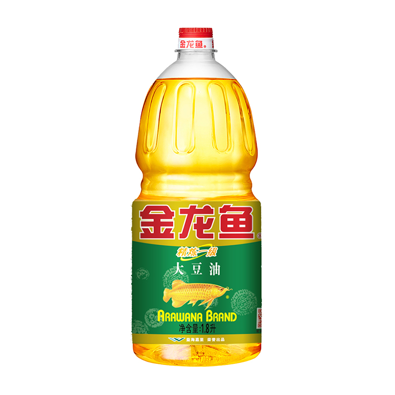 金龙鱼精炼一级大豆油1.8L