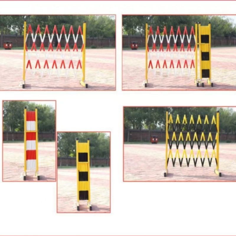 拓宇 绝缘护栏 绝缘伸缩护栏/高度 1.2米/黄黑/带万向 轮/可伸缩3米
