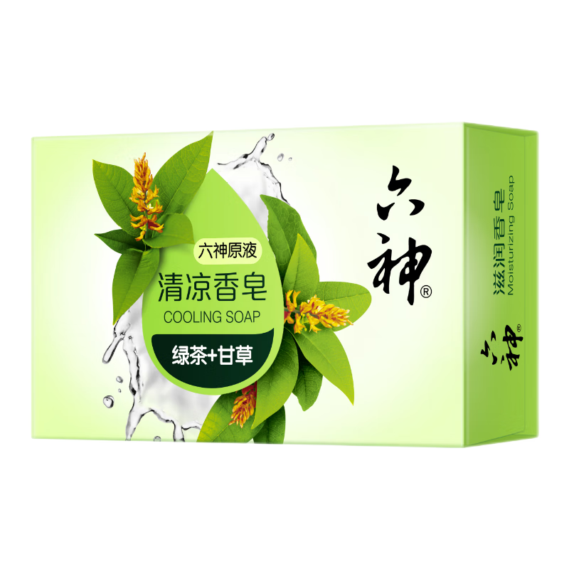 六神 清凉香皂（绿茶+甘草）-108g（停产）