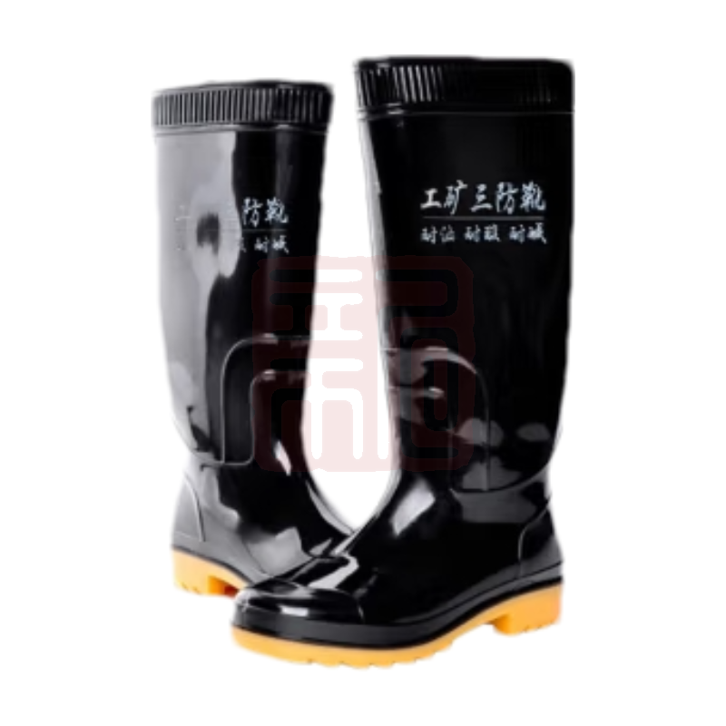 谋福 8423(特种工矿三防靴)雨鞋水鞋雨靴水靴 防滑耐磨耐油耐酸碱塑胶套鞋 防汛劳保鞋 高筒 水靴 39