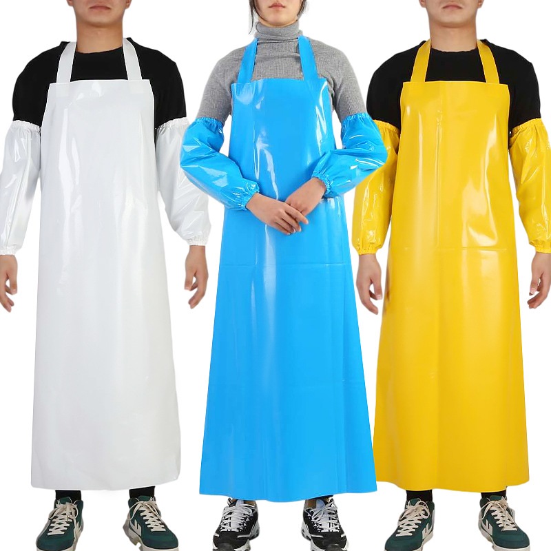 固安捷 20丝TPU挂脖围裙（110*80）蓝色