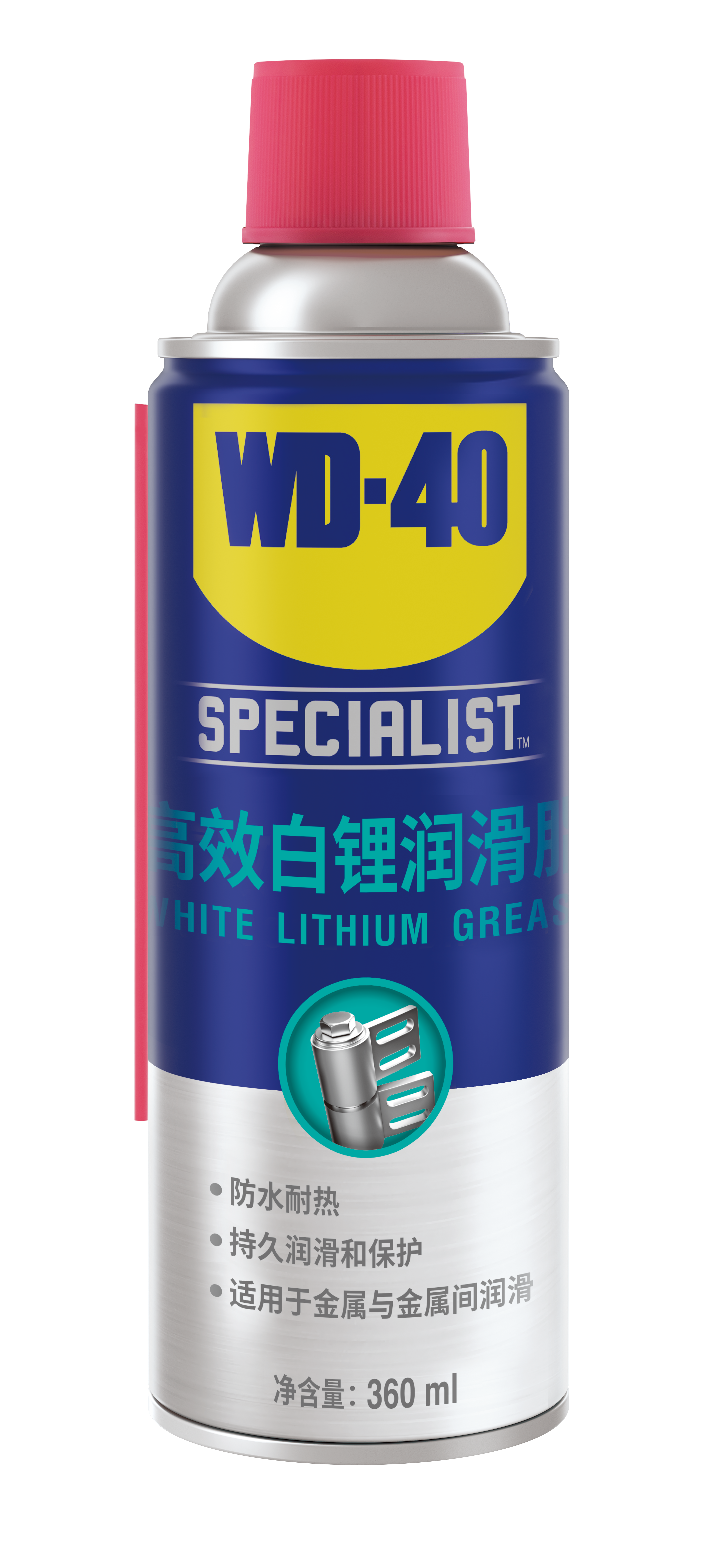 WD-40 852336专家级高效白锂润滑脂360ml