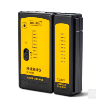 得力工具 DL335101 网络测线仪POE测线工具-RJ45+RJ11