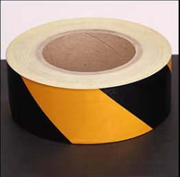 固安捷黑黄斜纹反光警示胶带5cm*25m