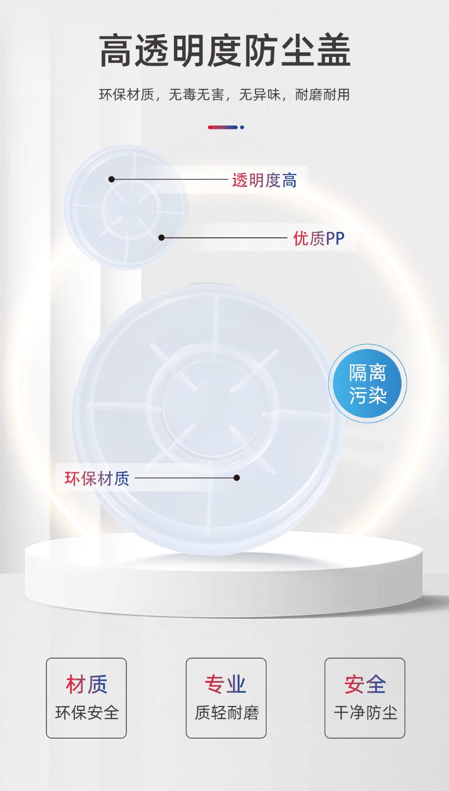 际华防护 5602圆型滤棉盖（适配5610滤毒盒）