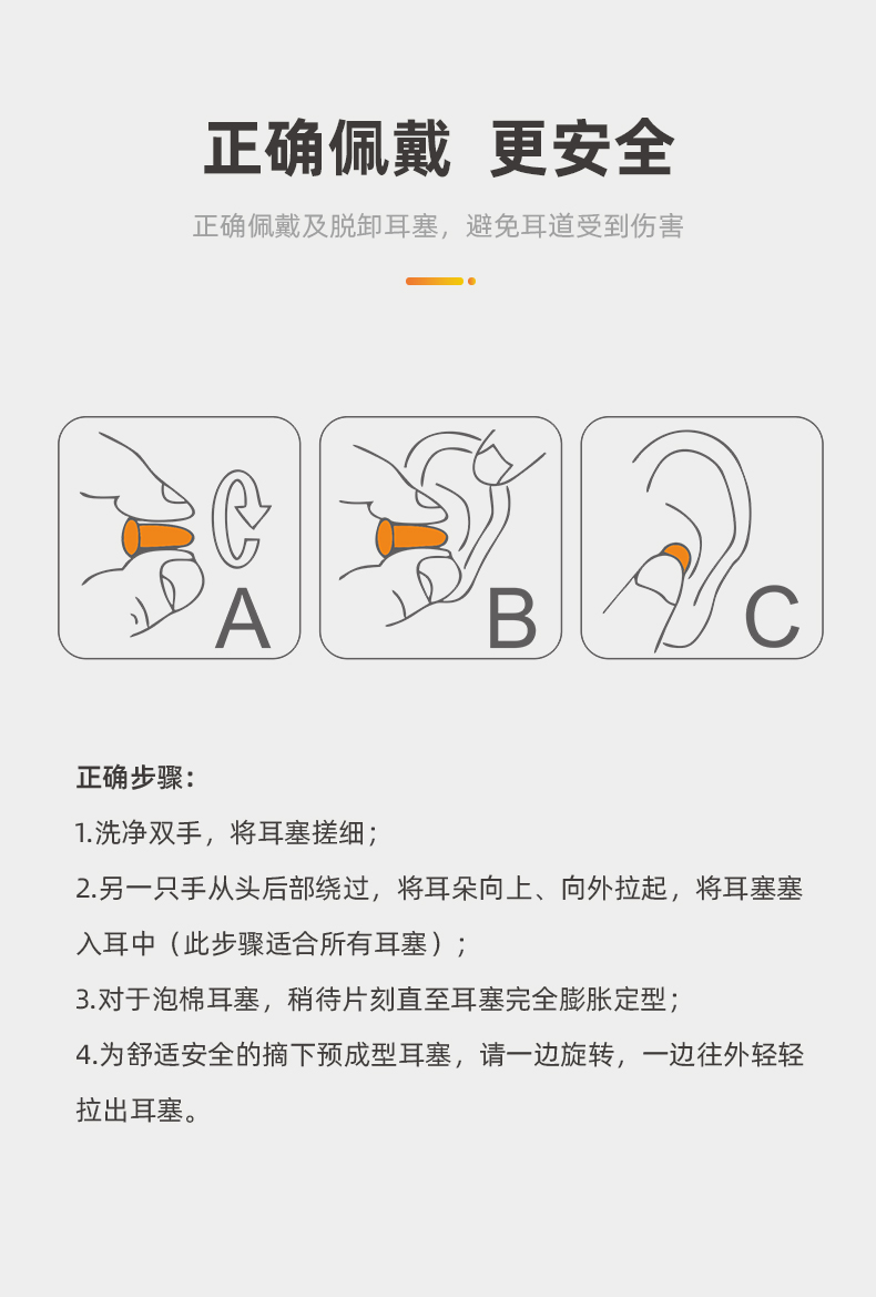 君御 H8101耳塞分配器填充包