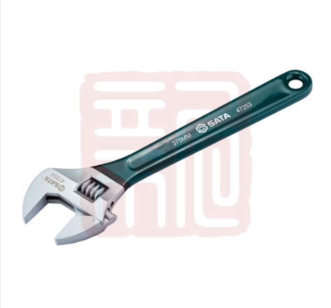 世达工具 47253沾塑欧式活动扳手-15寸 - 世达