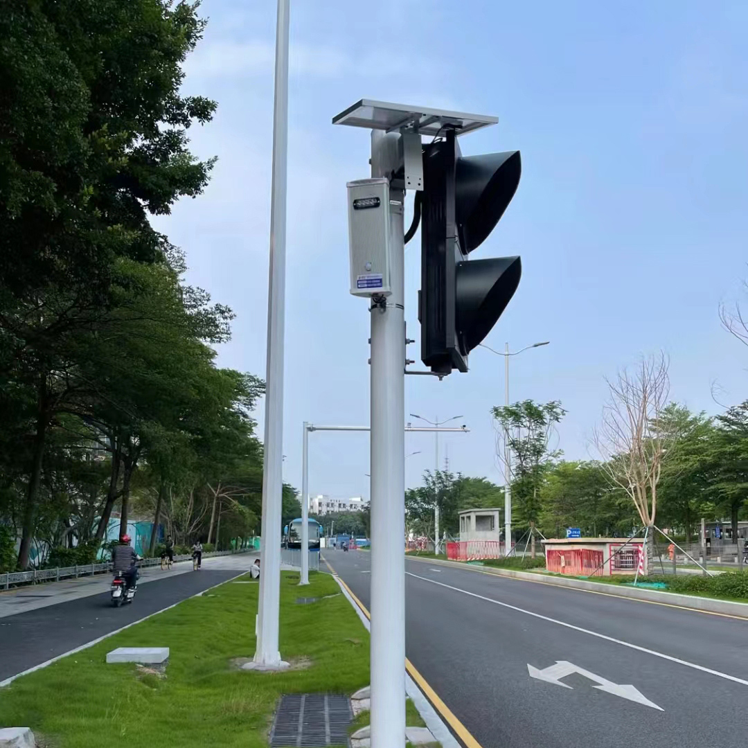 锦亨源 红外线人体感应语音提示器户外森林防水路口工地播报喇叭（AC220V） -太阳能款