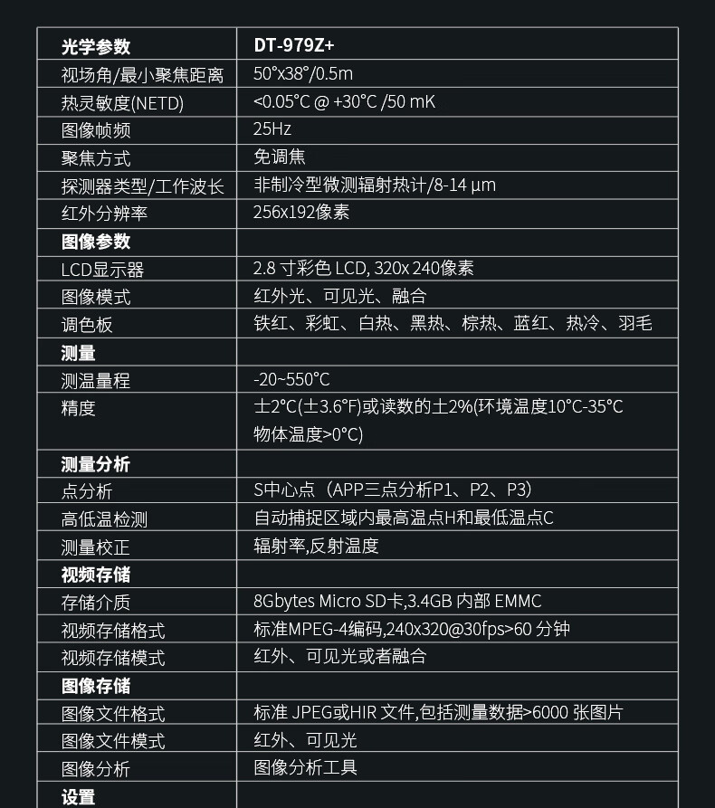 华盛昌 DT-979Z+ 红外热像仪-120*90