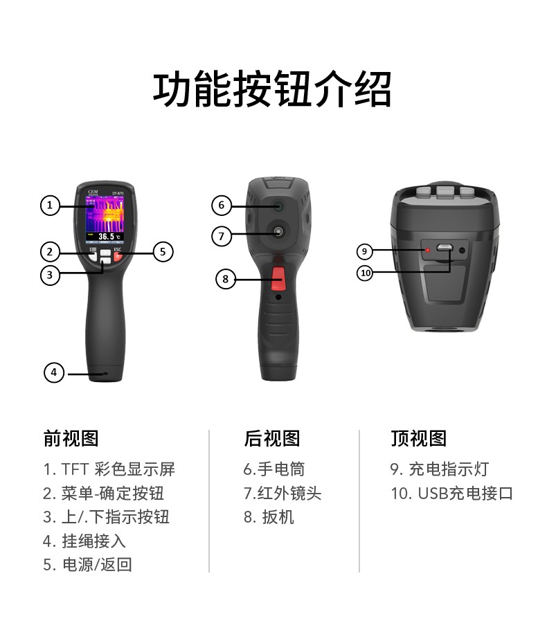 华盛昌 DT-870 红外热像仪-80*80