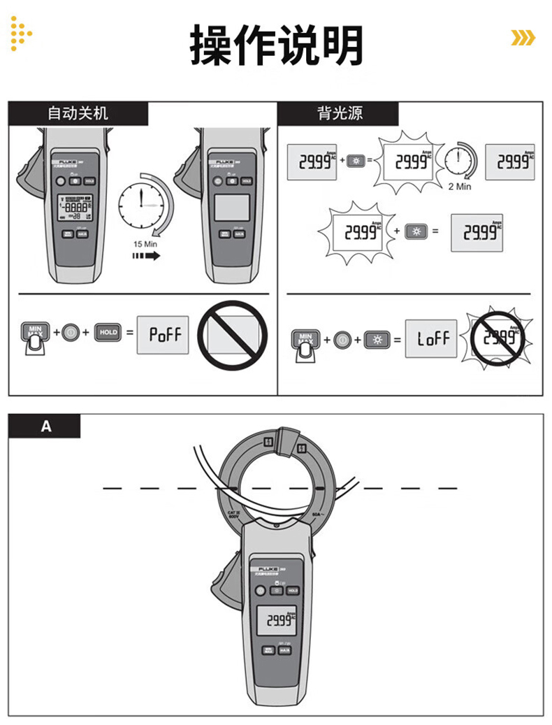福禄克 FLUKE-368 FC/CN 钳形表-0.1A