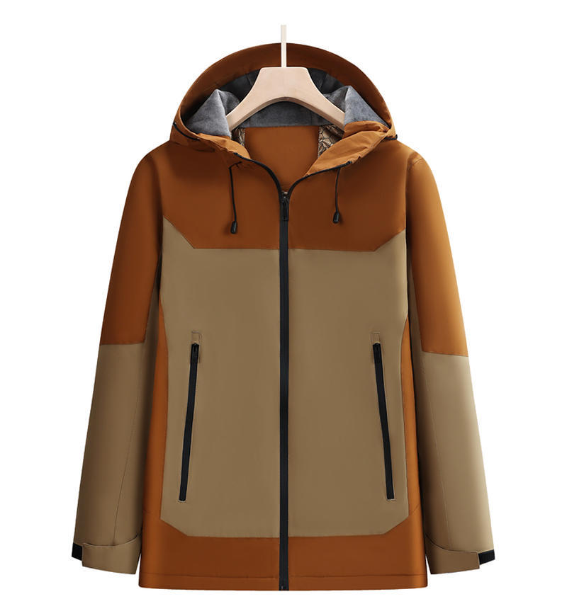 SAFEMAN君御 JY-9588一体式冲锋衣棕色拼焦糖