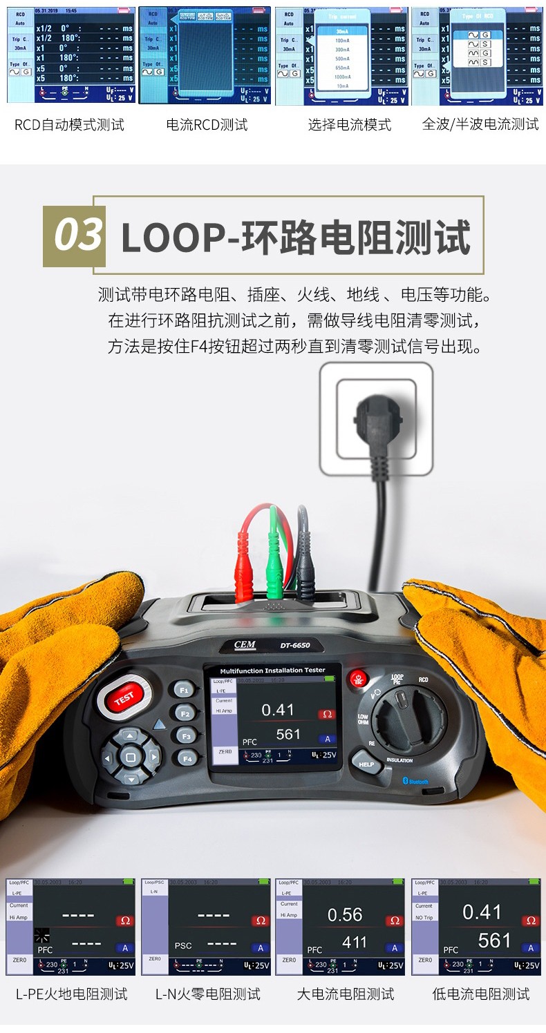 华盛昌 DT-6650 电性能综合测试仪-1000V
