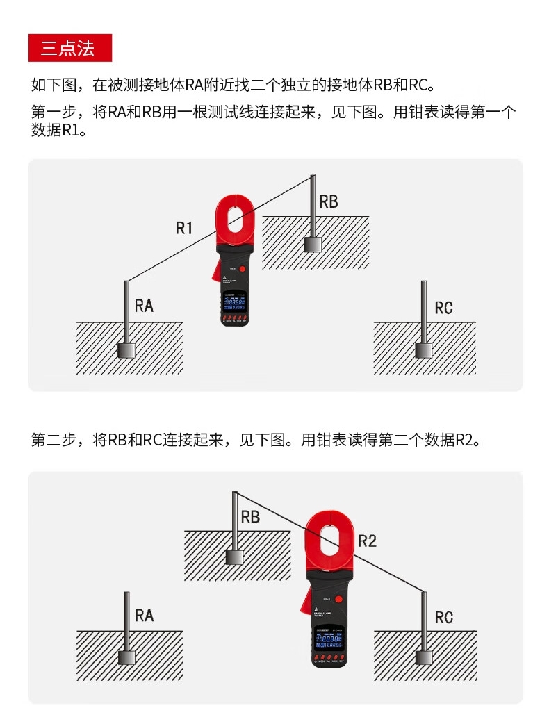 华盛昌 DT-CG600 钳形接地电阻测试仪-台