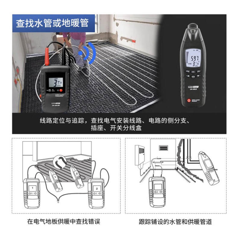华盛昌 LA-1012 电缆探测仪-台