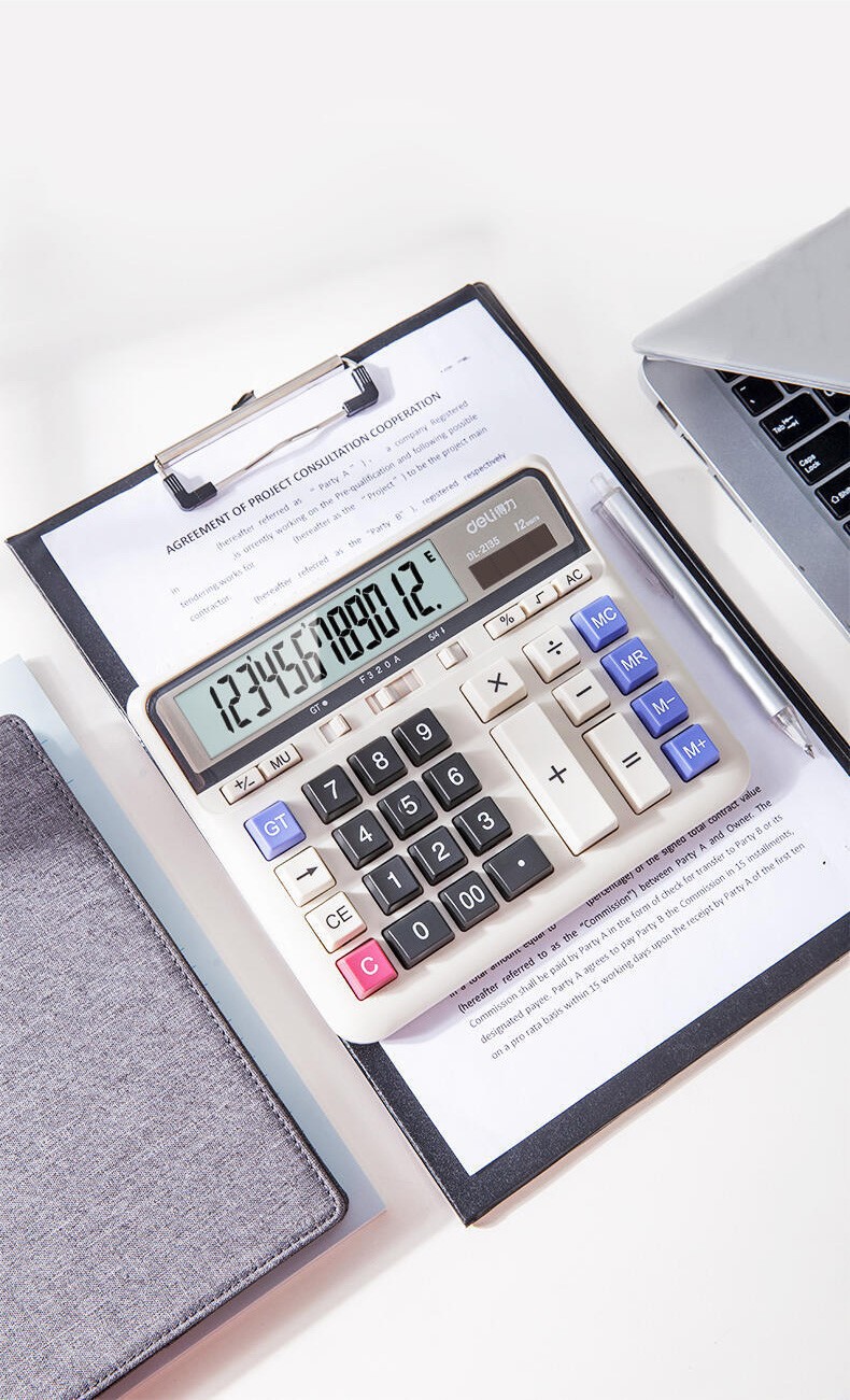 得力 2135 桌面计算器 (单位台) 白色