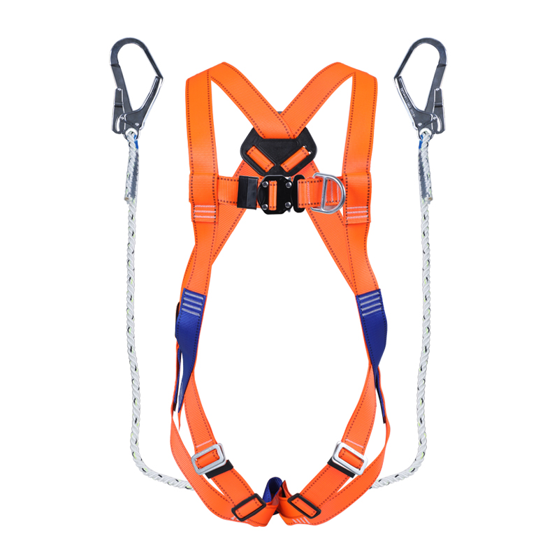际华防护 700102经济型全身式安全带坠落防护套装（含1.8米双大钩带缓冲包安全绳）