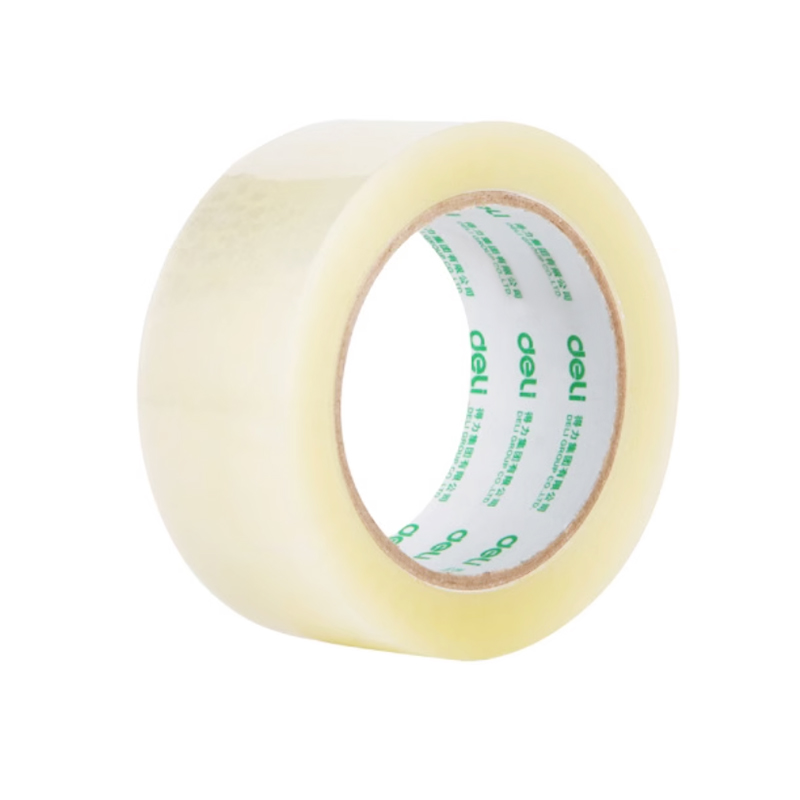 得力 30183封箱胶带45mm*100y*45um(6卷/筒)(普透)