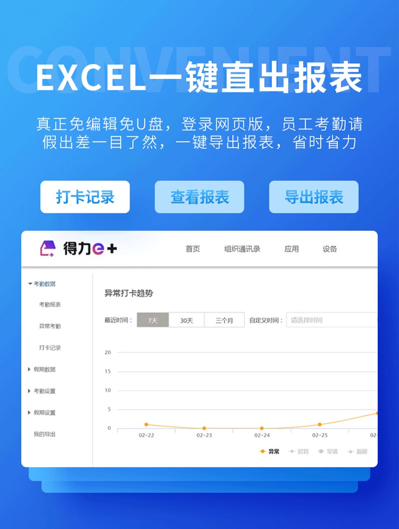 得力 3765C 云考勤机 黑色 （单位 台）