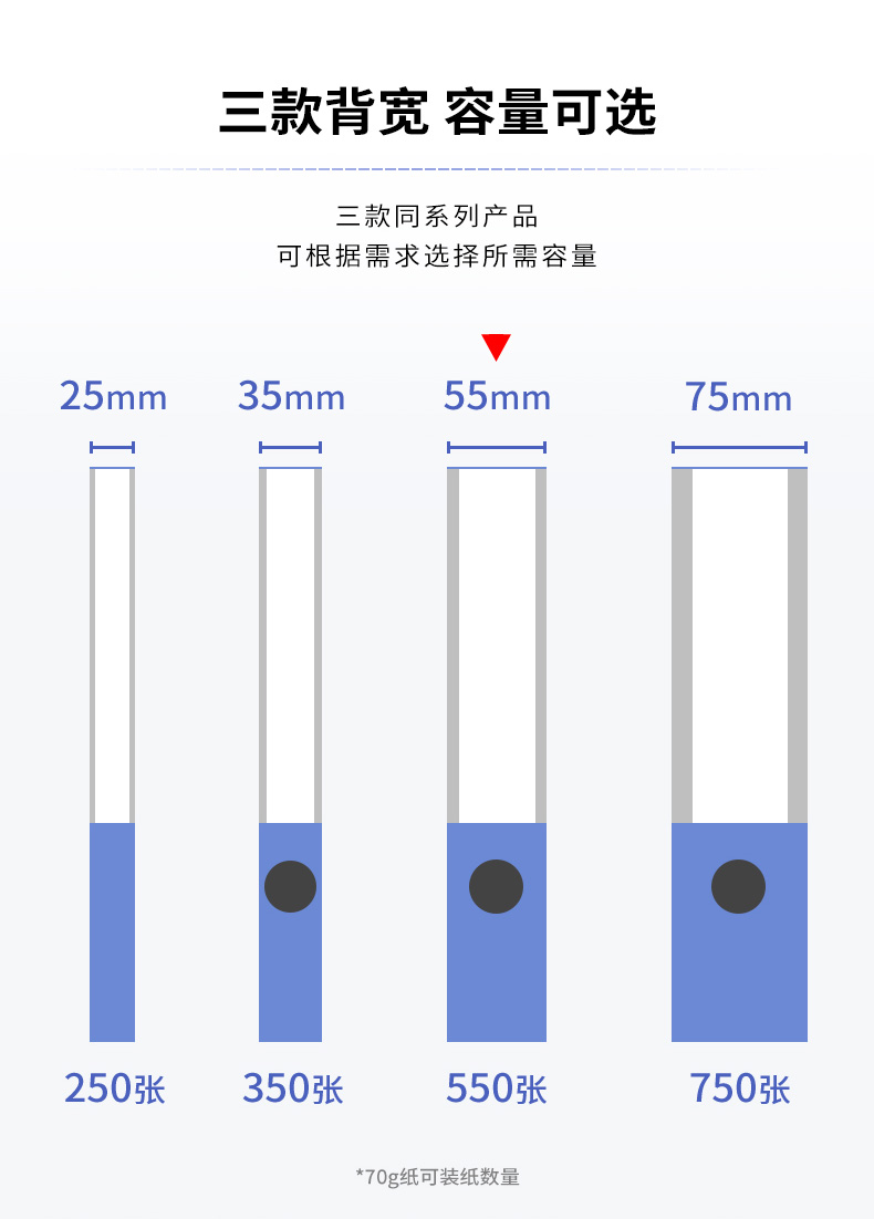 得力 5683 236×318×55mm档案盒 （单位 只） 蓝