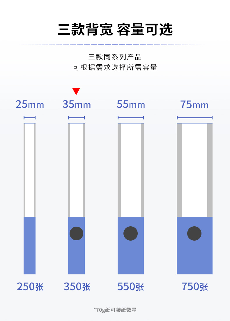 得力 5682 236×318×35mm档案盒 （单位只） 蓝-只