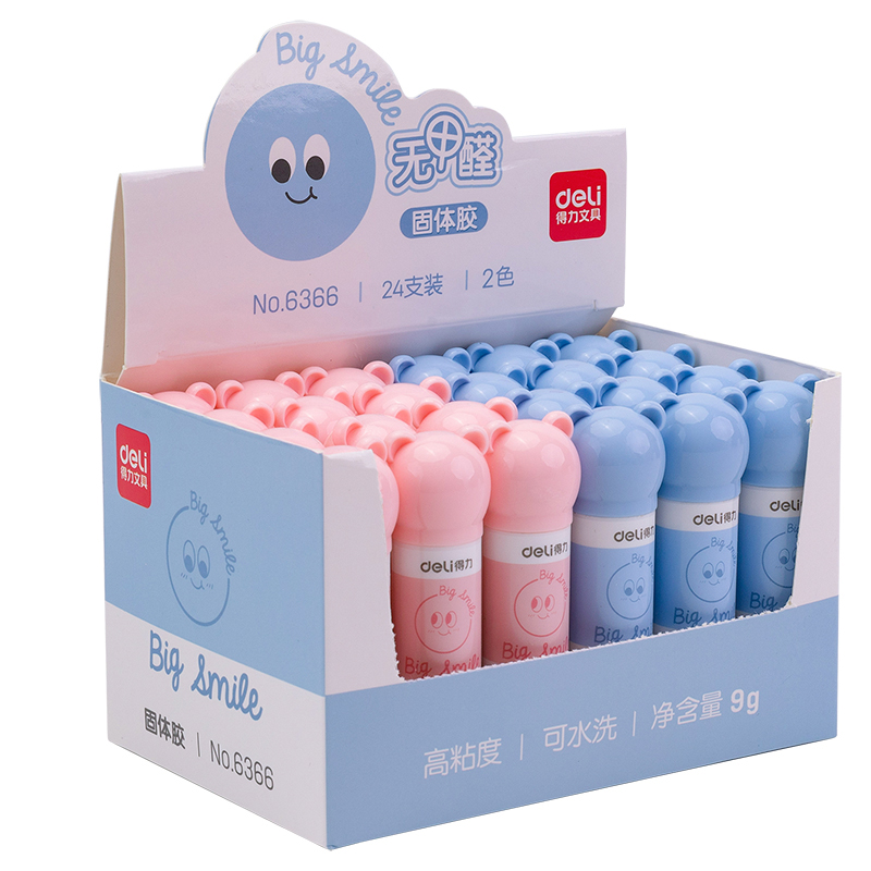 得力 6366 萌宠家族固体胶胶水 9g (单位:只) 混色